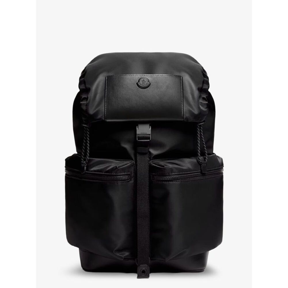 Moncler Men Kenton Drill Nylon Backpack With Logo Patch